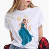 Fashion Loose White Short-sleeved T-shirt Woman  Harajuku  Women Clothes