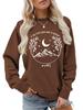 Women's Fashion Starry Round Neck Hoodie