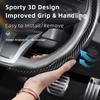 Suitable for Alfa Romeo Carbon Fiber Texture Steering Wheel Cover Snap-On Wave-Shaped Sports Design Protective Case Giulia 952 Stelvio 