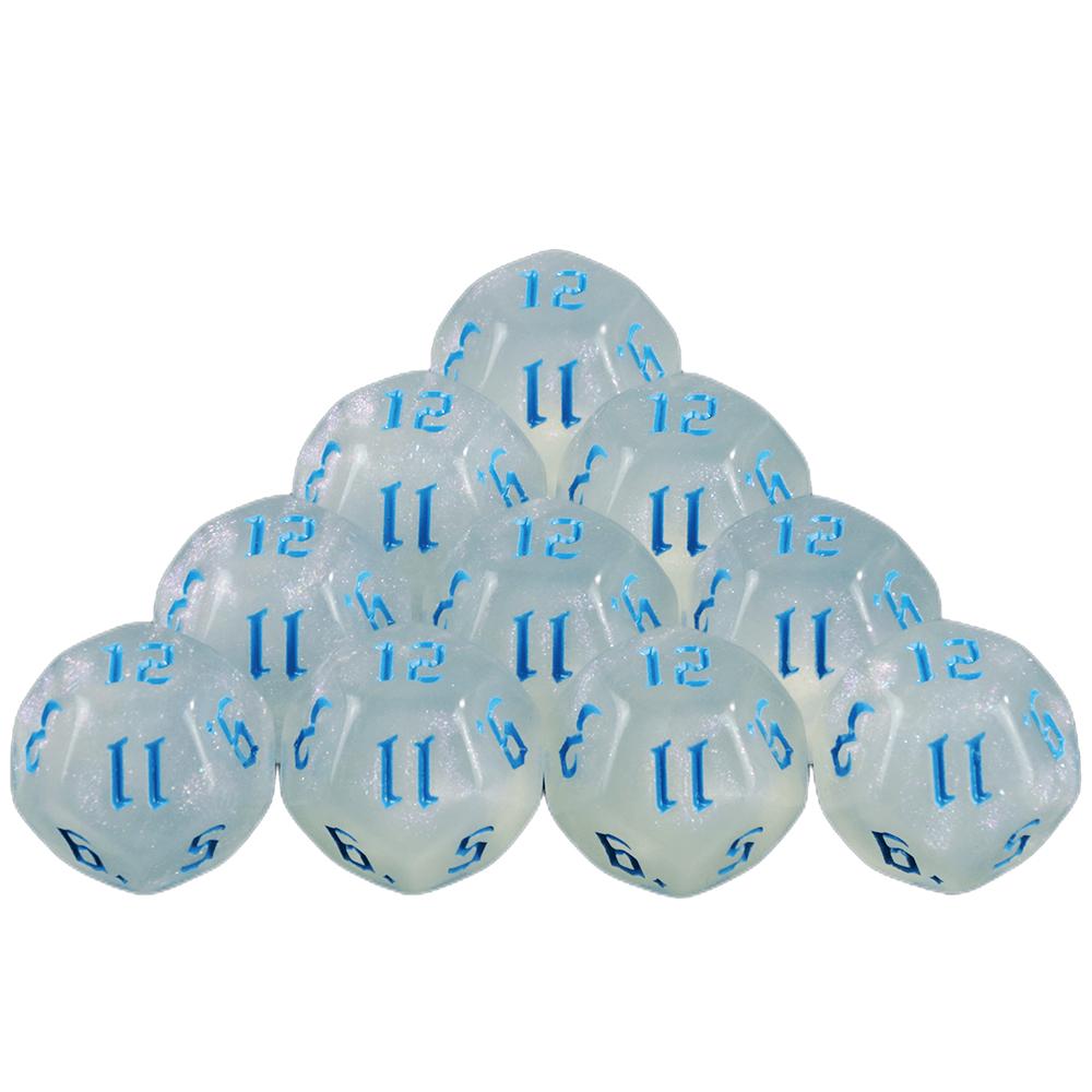 Polyhedral Dice Set 10pcs D12 DND Dice for RPG Party, Family Table Board, Role Playing Game