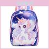 Zaino Carino Casual per l'Asilo per Bambine con Design a Pony Leggero ed Elegante