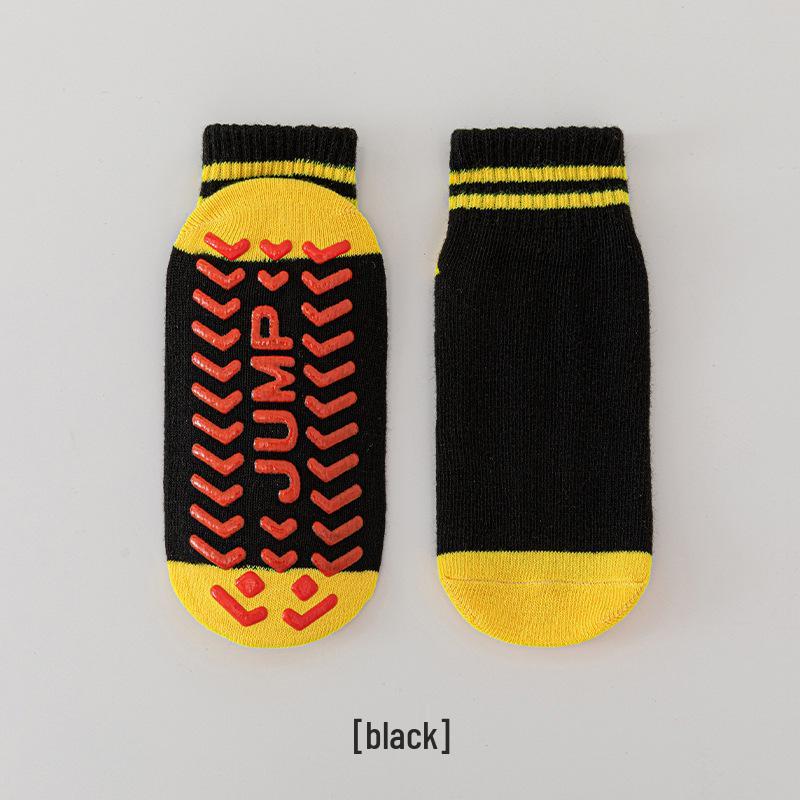 Children's Non-Slip Mid-Calf Socks for Trampolines, Yoga, and Early Walking