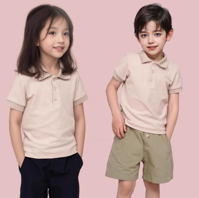 

Детские летние футболки с коротким рукавом Детская одежда Средний Большой Детская футболка Хлопковая полосатая рубашка-поло 160cm