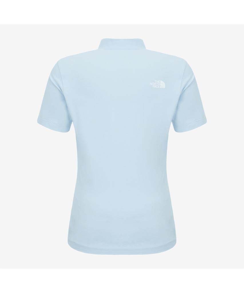 Noseupeiseu Nt7Ks30C Women'S Ice Flex Short Sleeve Zip Tee Light Blue