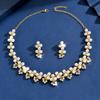 Simulated Pearl Women's Jewelry Set Baroque Statement Rhinestone Jewelry Set  Outfit Accessory