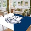 Everton Football Design Crystal Velvet Rug Soft Decorative Mat for Bedroom Entrance