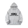 Sudadera con capucha de algodón con logo de moda - Sudadera unisex de corte holgado