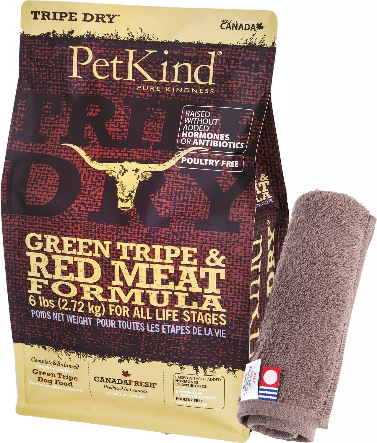 

PetKind Зеленый рубец и красное мясо 2,72 кг [Оригинальный набор полотенец для рук Имабари, дружественный к собакам] [Цвет полотенец: Мокка] [Аутентичный]