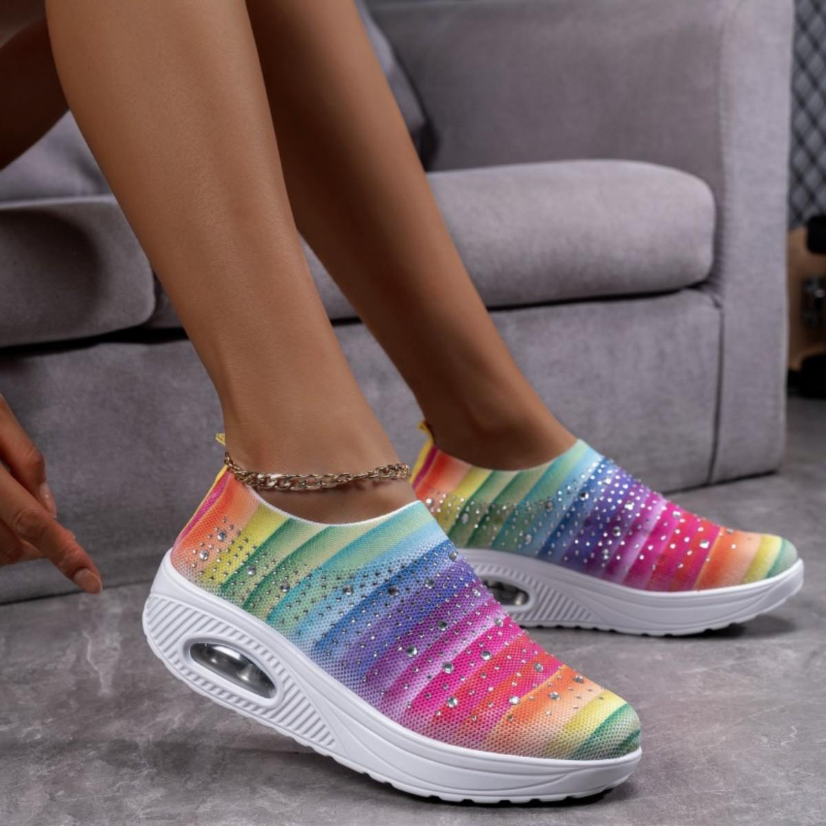 

MAEDEF высококачественные женские кроссовки сетчатые дышащие нескользящие прогулочные туфли мягкие удобные женские повседневные теннисные прогулочные туфли 36 разноцветный