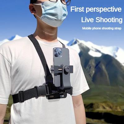 Pas piersiowy Pas do iPhone'a 13 14 Samsung Huawei Body Harness Uchwyt na telefon Insta360 do Gopro Hero 11 10 9 8 7