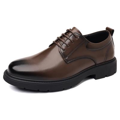 Fashion 2025 Autumn New Casual Formal Business Men's Shoes Solid Color Fashion Wedding Shoes Male Korean Lace Leather Shoe for Man