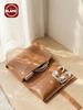Roll-up Style Storage Pouch Made of Premium PU Leather with Soft Inner Lining. Compact and Space-saving for Various Digital Gadgets. Lightweight