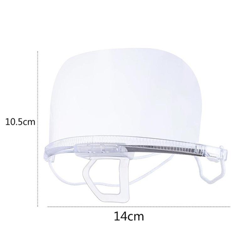 Reusable Transparent Anti-fog Mask Shield Cover Plastic Anti-saliva Mouth Shield Mouth Mask Cover
