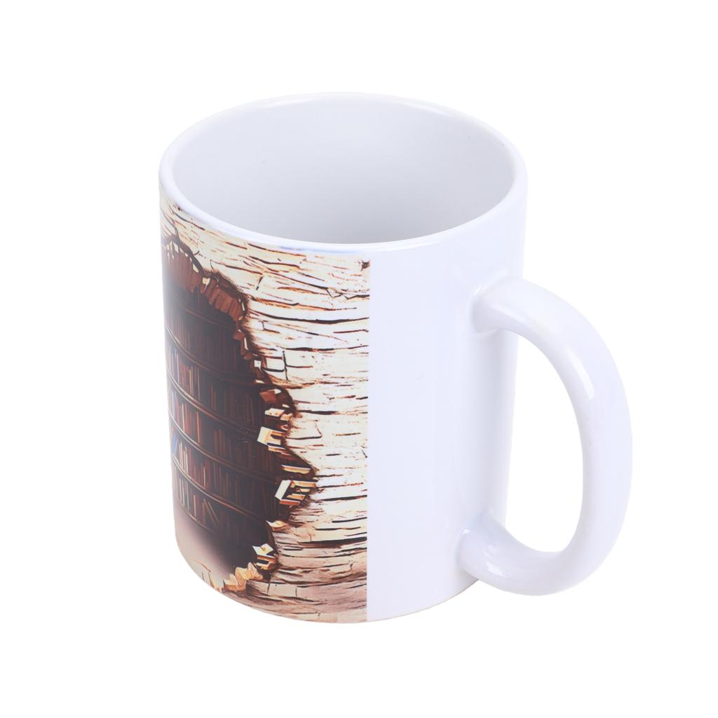 3D Book Mug Ceramic Cup Unique Art Design 3D Visual Effect Book Mug Home Decoration B