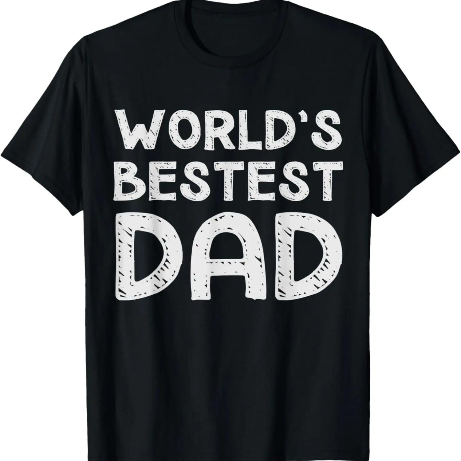 

Mens World s Best Dad T-Shirt XXXXXL чёрный