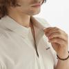 Salomon Comfortable Breathable Quick-Dry Casual Solid Color Polo Shirt Men Tops Off-White C24392