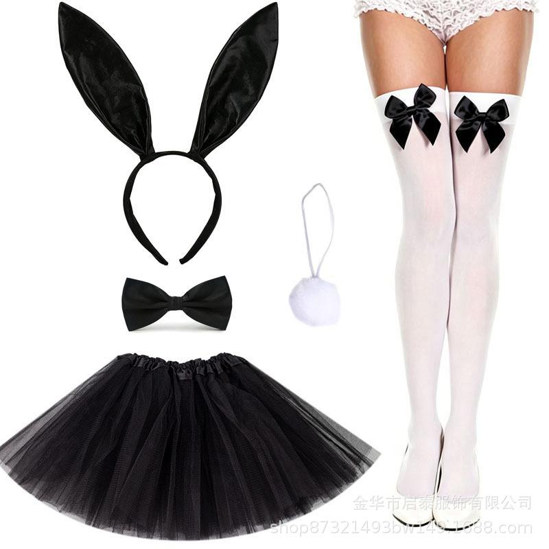 Easter halloween bunny headgear set cosplay props rabbit ears headband party headband