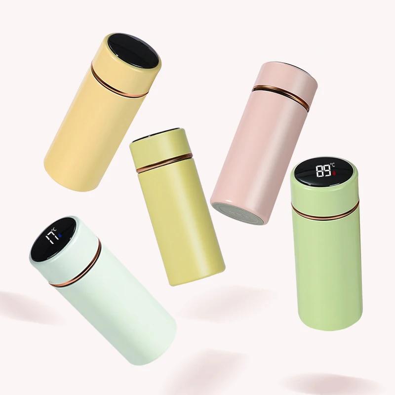 

280ML Smart Thermos Water Bottle Intelligent Temperature Display Stainless Steel Vacuum Flasks Thermoses with Filter Tee Cup 280ml
