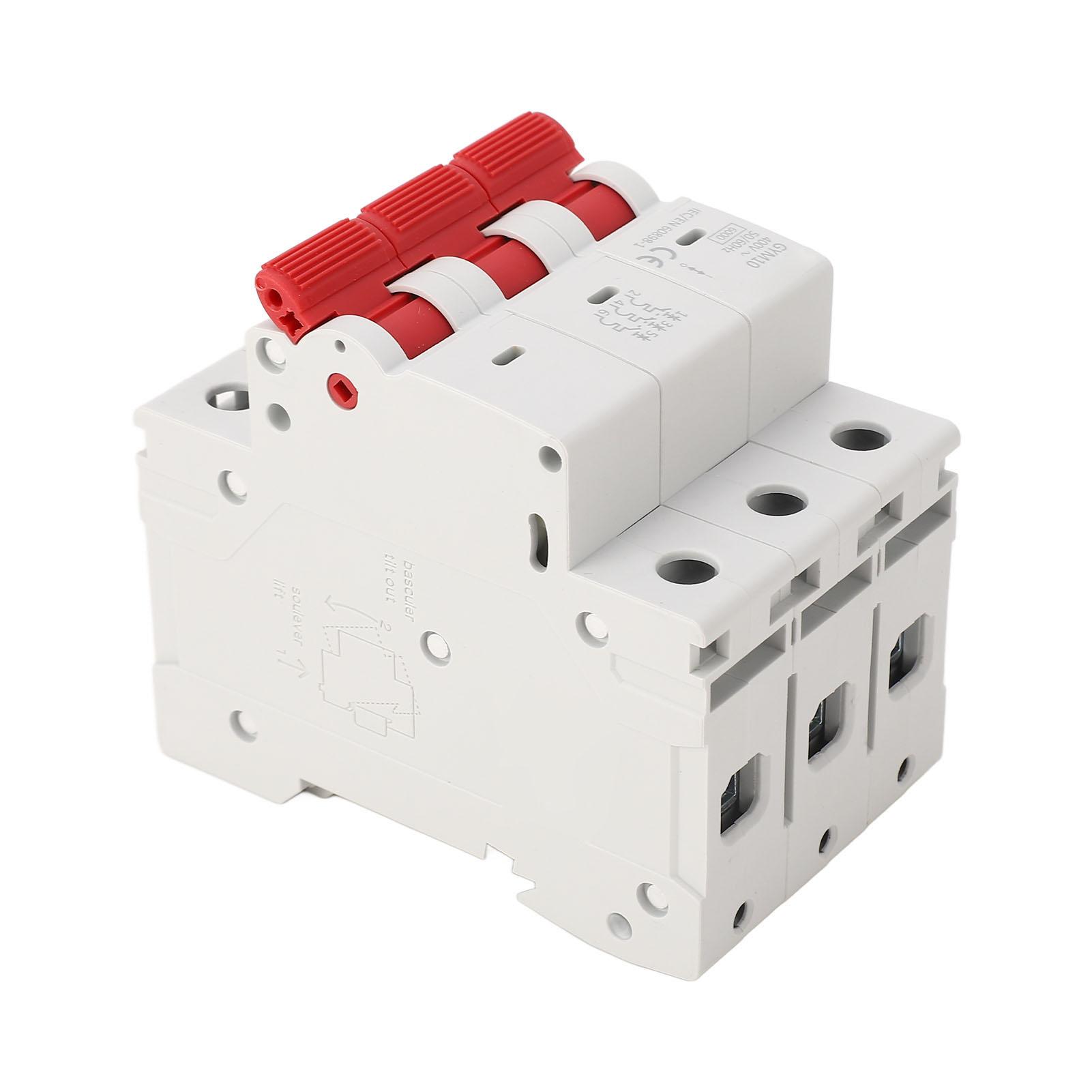

Miniature Circuit Breaker 6KA 3P DIN Rail Mounted Circuit Breaker for Home Office Hotel 400V 10A
