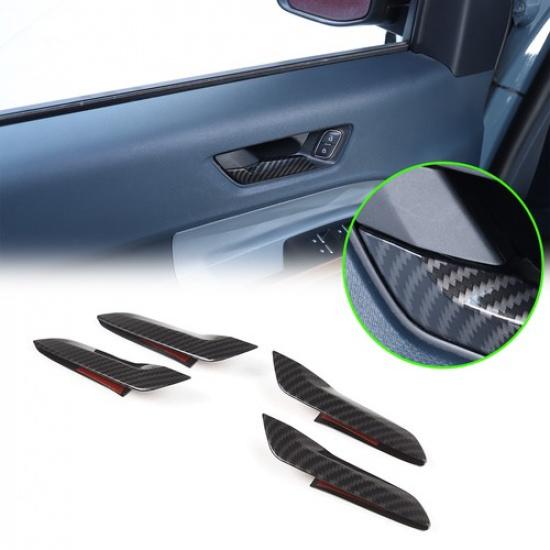 ABS Carbon Innentürgriff Schalterabdeckung Panel Zierleiste Für Ford Maverick 22-24