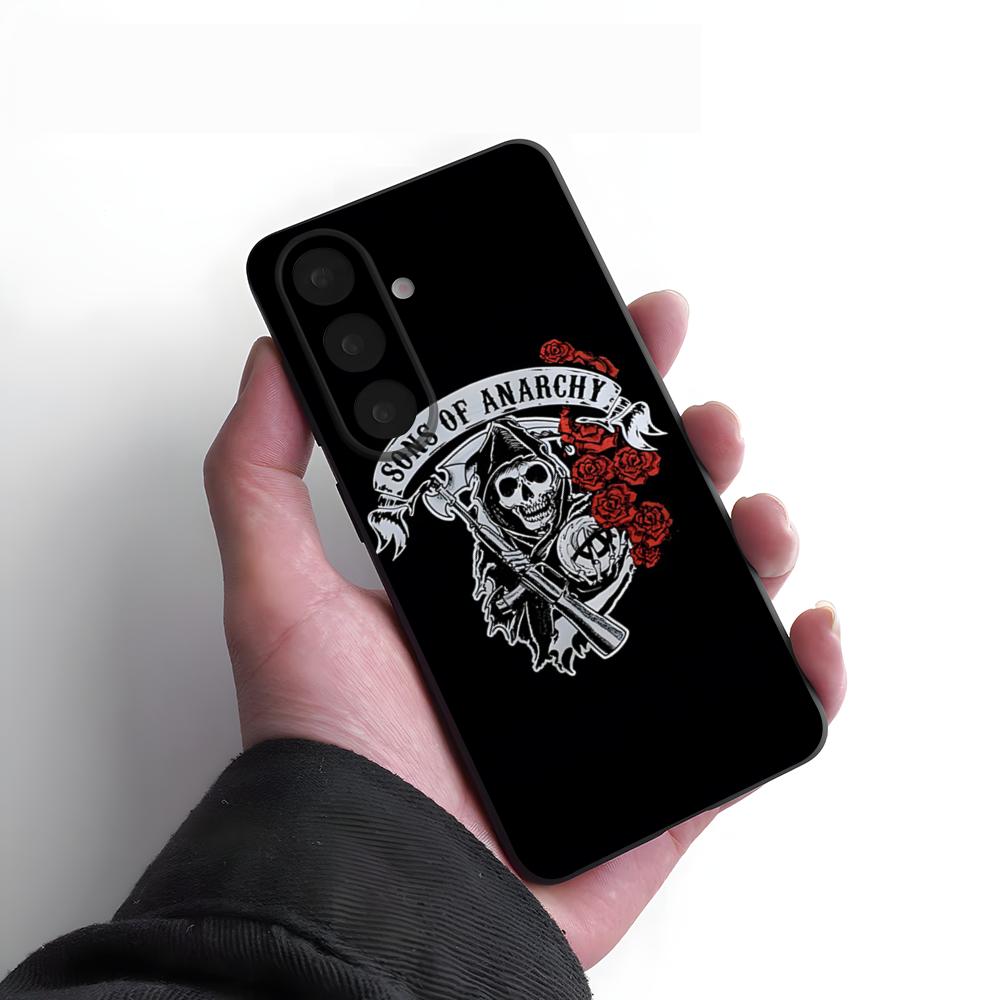 S-Sons Of Anarchy TV Phone Case For Samsung S26 S25 Plus S20 S20 Plus S22 Ultra S23 FE S21 Plus S21 Ultra Soft Cover