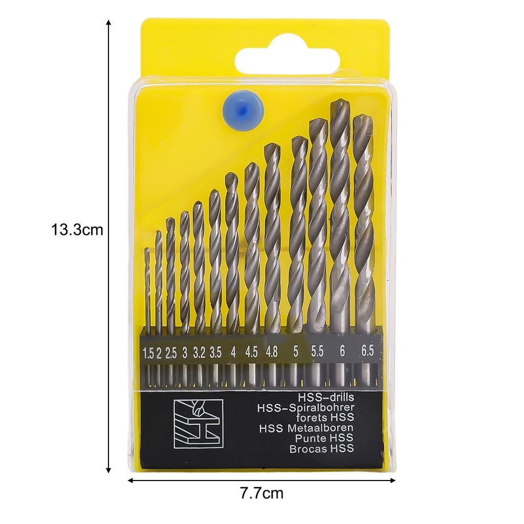 Twist Drill Bits Set High Speed Steel Drill Bit For Woodworking Plastic Tile Concrete Drilling Hole Electric Tool Accessories