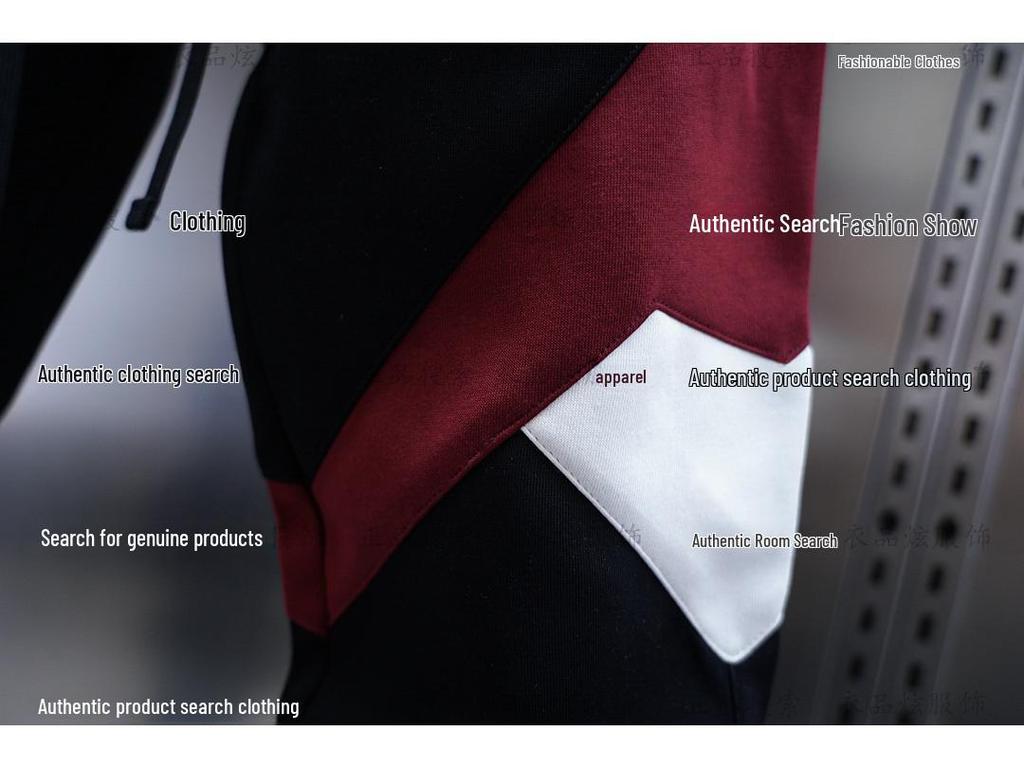 Pánské slim-fit tepláky s barevnými bloky - Elastický pas, Trendy harémový styl, Podzimní/zimní ležérní kalhoty