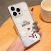 Winter Snowman Christmas Clear Phone Case for iPhone 16 15 14 11 13 12 Pro Max iPhone 16E 7 8 Plus SE Winter Pattern Shockproof Soft TPU Phone Cover