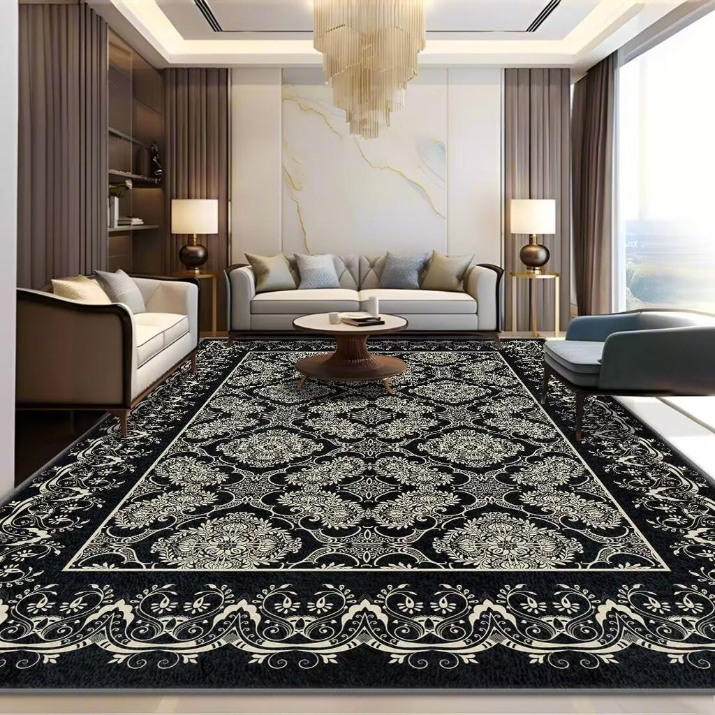 Thick Crystal Velvet Carpet Living Room Bedroom Dirt Resistant Light Luxury Easy To Take Care of Coffee Table Sofa Blanket Bedroom Blanket