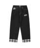 CAVISH W Check Denim Pants Black(Cv2Fffd110A)