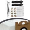 Replacement Accessory Kit For VONKO S6 Pro Robot Vacuum Cleaner Main Side Brushes HEPA Filters Dust Bags Cleaning Parts