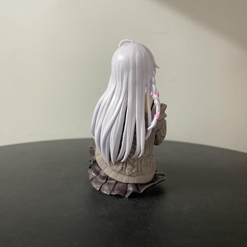 10cm The Journey Of Elaina Elaina Sitting Reading Anime Girl Figure Model Statue Boys Collection Desktop Decoration Ornament Toy