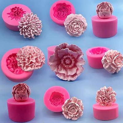 Moule à gâteau en Silicone, outils de fabrication de savon au chocolat, moule à bougie en relief, fleur, aromathérapie, bonbons, décor de mariage fait à la main