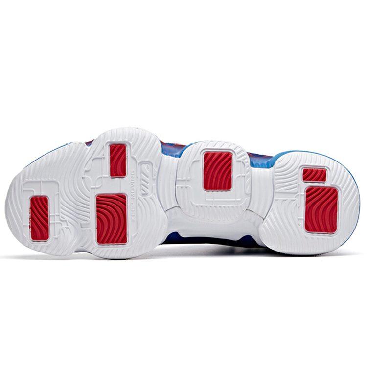 Anta Cushioning Slip Resistant Abrasion Resistant High Top Performance Basketball Shoes Men's True Blue 91941160-4