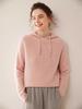 Women's Korean Style Hooded Cashmere Sweater - 2025 Autumn/Winter Collection, Loose Fit, Slimming, Thick Knit Base Layer.