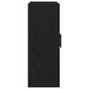 Wall Mounted Cabinet in Black Oak Effect 69.5 x 34 x 90 cm