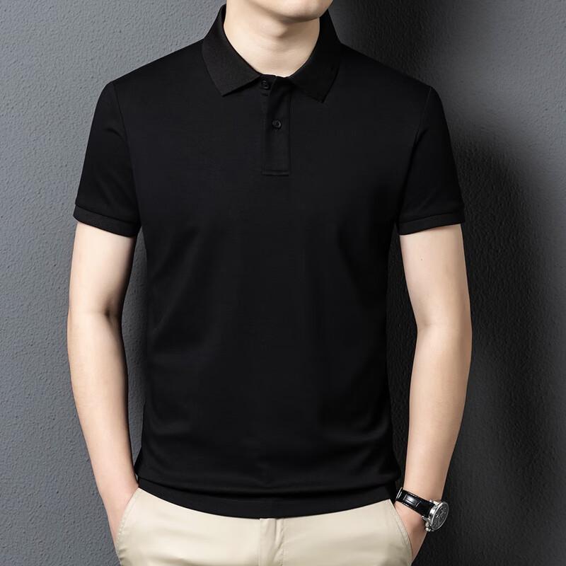 Yiliteng Men's Short Sleeve Business Casual Polo Shirt