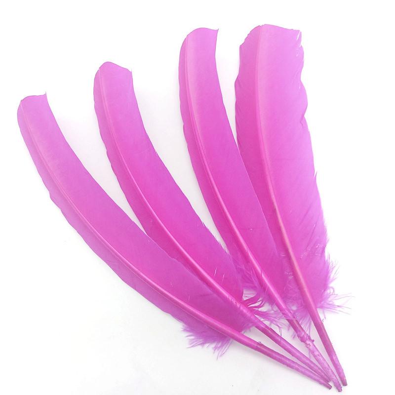 100pcs Natural Turkey Feathers Christmas Wedding Party Dress Decorations Accessories Pheasant Plumes Table Centerpieces 25-30CM