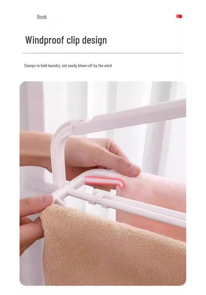 Retractable 3D Clothes Drying Rack - Space-saving, Non-slip Hanger for Sheets and Towels