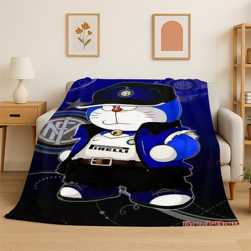 

Cartoon D-Doraemon Dream Anime Flannel Blanket Soft Warm Throw Blanket for Bedroom Living Room Bed Travel Camping Picnic Kid 75x90cm
