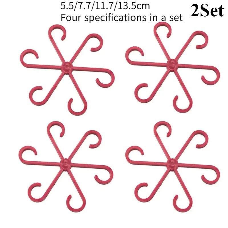 1/2/3Sets Reusable Plant Stem Folding Frame Garden Tools No Stake Trellis Plant Stem Support Support Branches Stem Organizer
