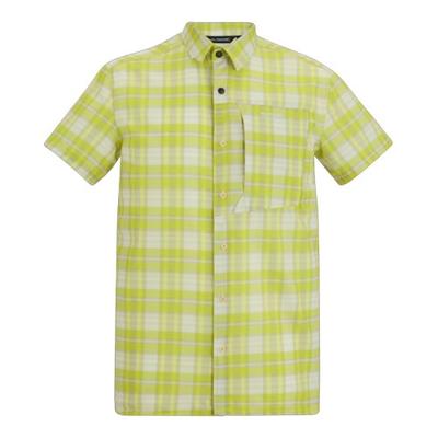 Camisa de Viagem Masculina Xadrez com Repelente de Insetos de Manga Curta
