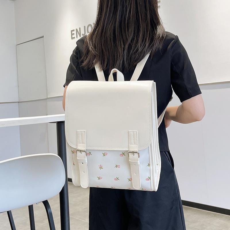 Schoolbag Lightweight Ins Mori Versatile Dirt-resistant Backpack High Value Durable Niche Schoolbag New Tulip Backpack