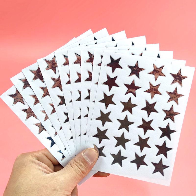 Golden Star and Flower Reward Stickers for Children - Ideal for Kindergarten Praise