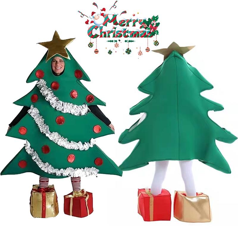 Tree Cosplay Christmas Costume Funny Clothes Suit Xmas Fancy Dress Adults Party