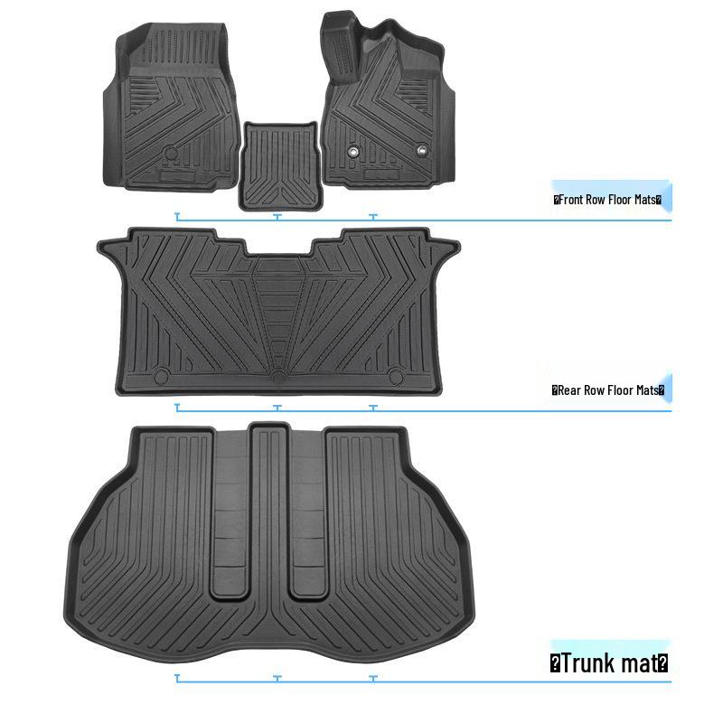 TPE Foot Pads for Toyota Alphard 30/40 Series RH Drive BGE Carpet Mats