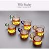 Heat-Resistant Glass Tea Cup with Handle - Household Gongfu Style, Transparent and Thickened for Individual Use