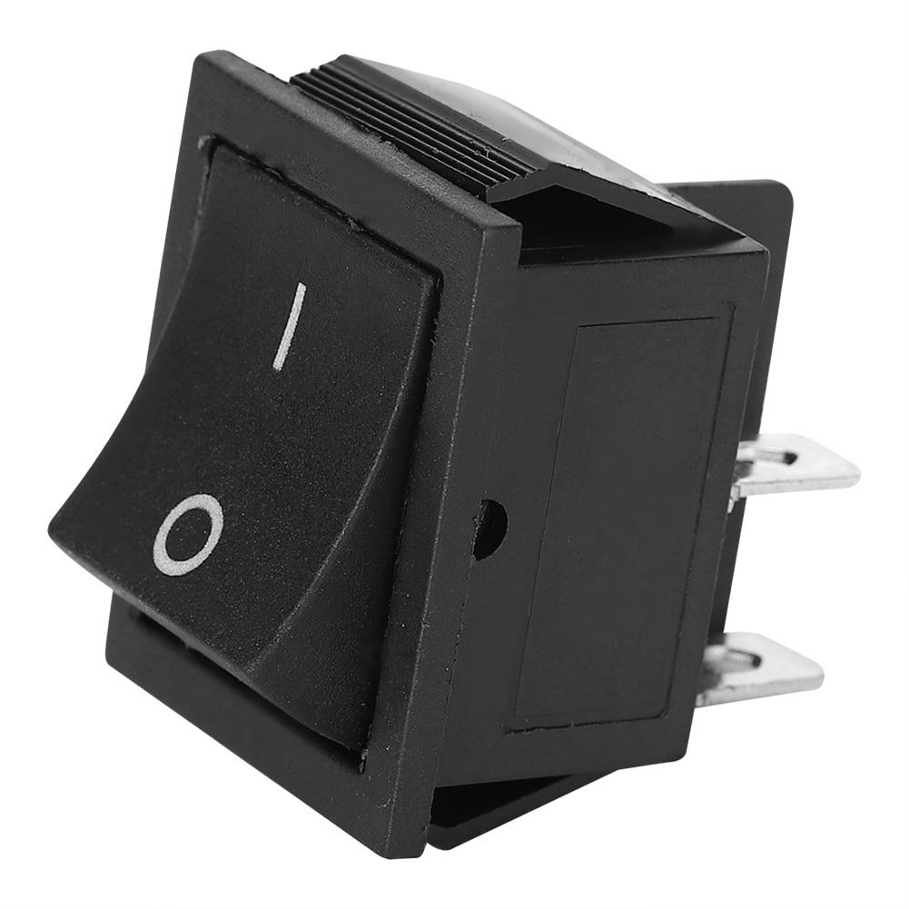 10PCs 2‑Position Switch Rocker On Off 4‑Pin KCD4 Heat Resistance Industrial Accessories