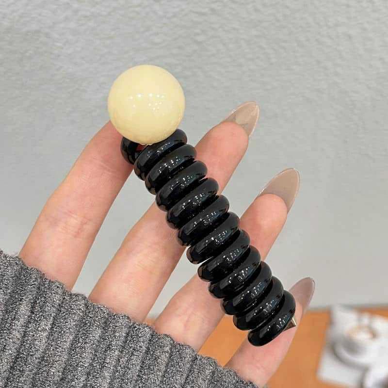 Elastische Telefondraht-Haargummis für Damen und Mädchen, einfarbige Haarbänder, Spiralspule, Gummiband, Pferdeschwanz, Kopfseil, Haar-Accessoires