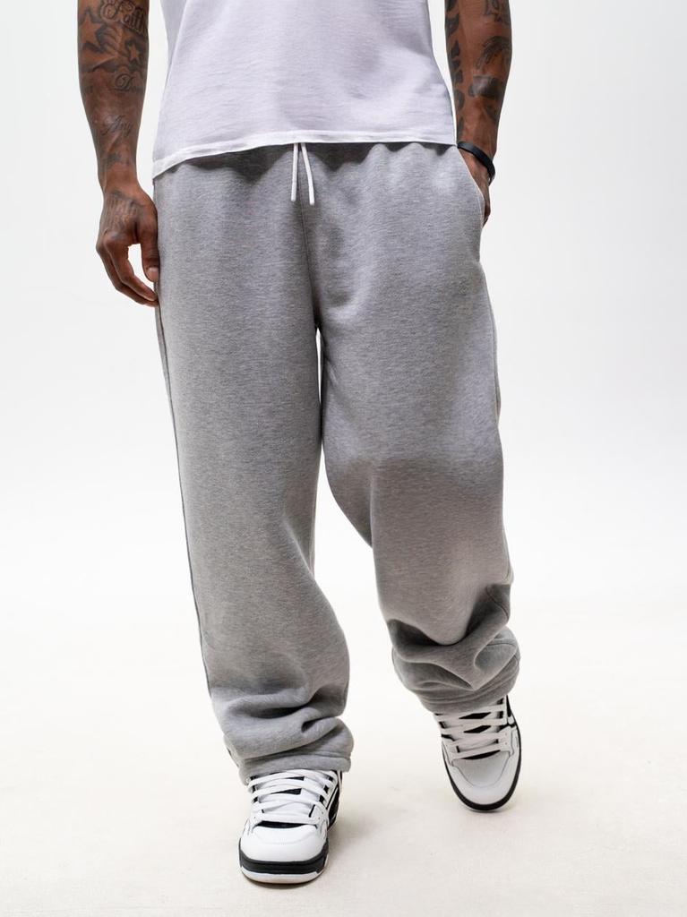 Men's Gray Baggy Sweatpants UrbanCity No Logo Drawcord L